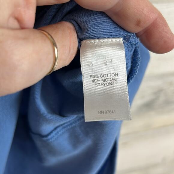 J. Jill Purejill Asymmetrical Hem Boat Neck Tee T-Shirt Women’s Size XL - Picture 5 of 6